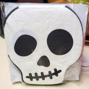 💀 4 for $20-Skull Shaped Paper Napkins 40 count